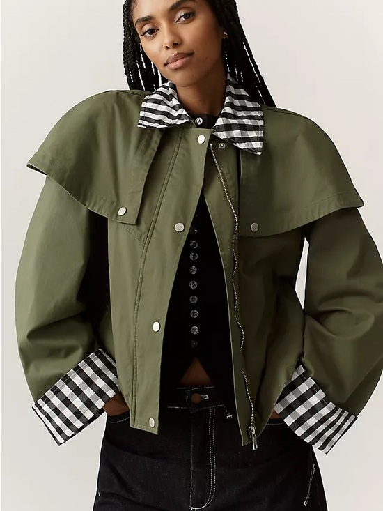 Jackets & Blazers - NWT Avec Les Filles Gingham
Trim Cape Jacket Size XS
Anthropologie